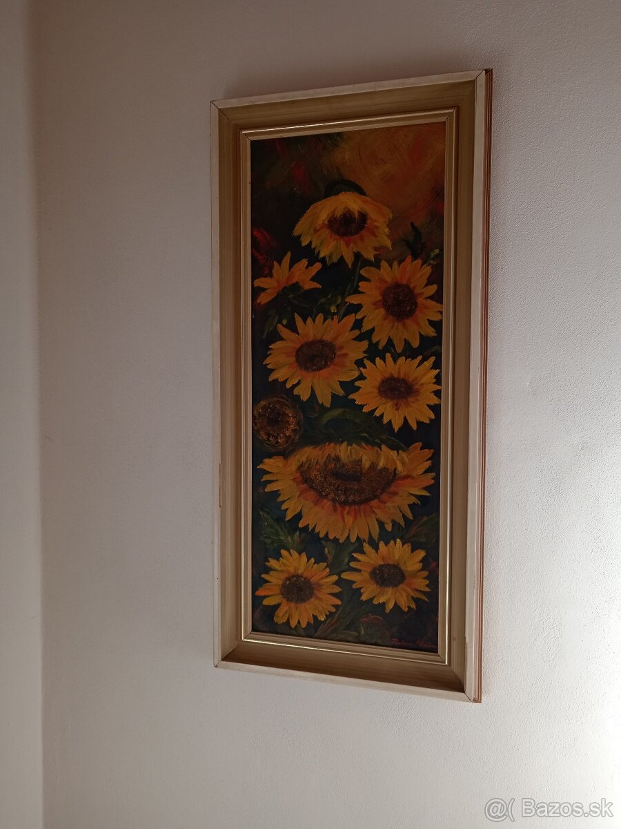 Maľované obrazy, obrau, drevený rám - 4