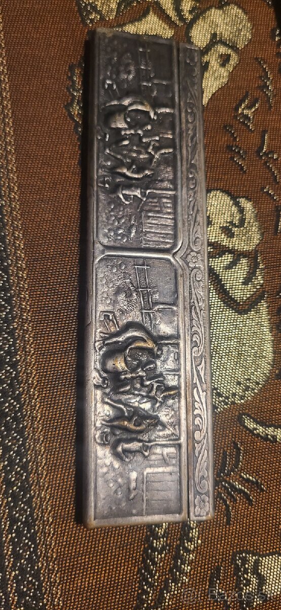 Vintage strieborný hrebeň - 4