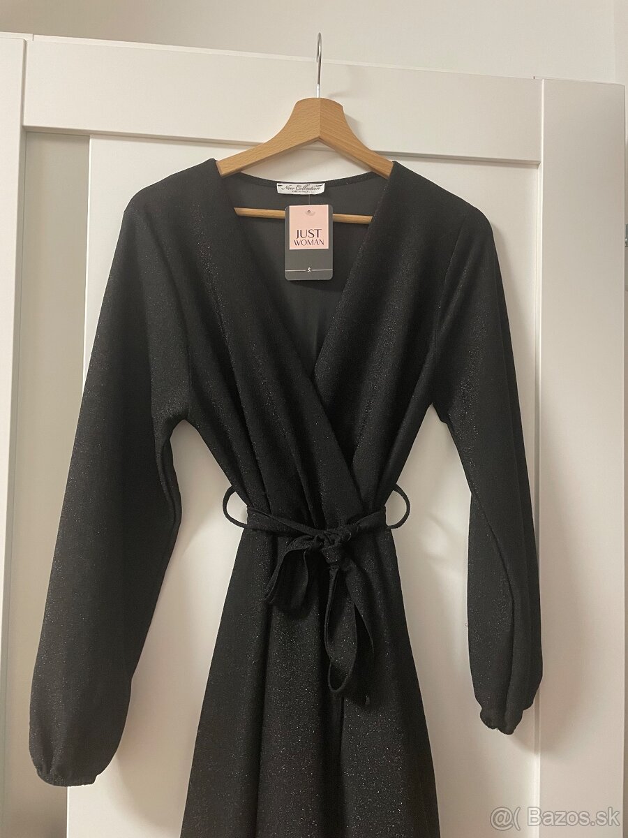 Čierne elegantné šaty - 4