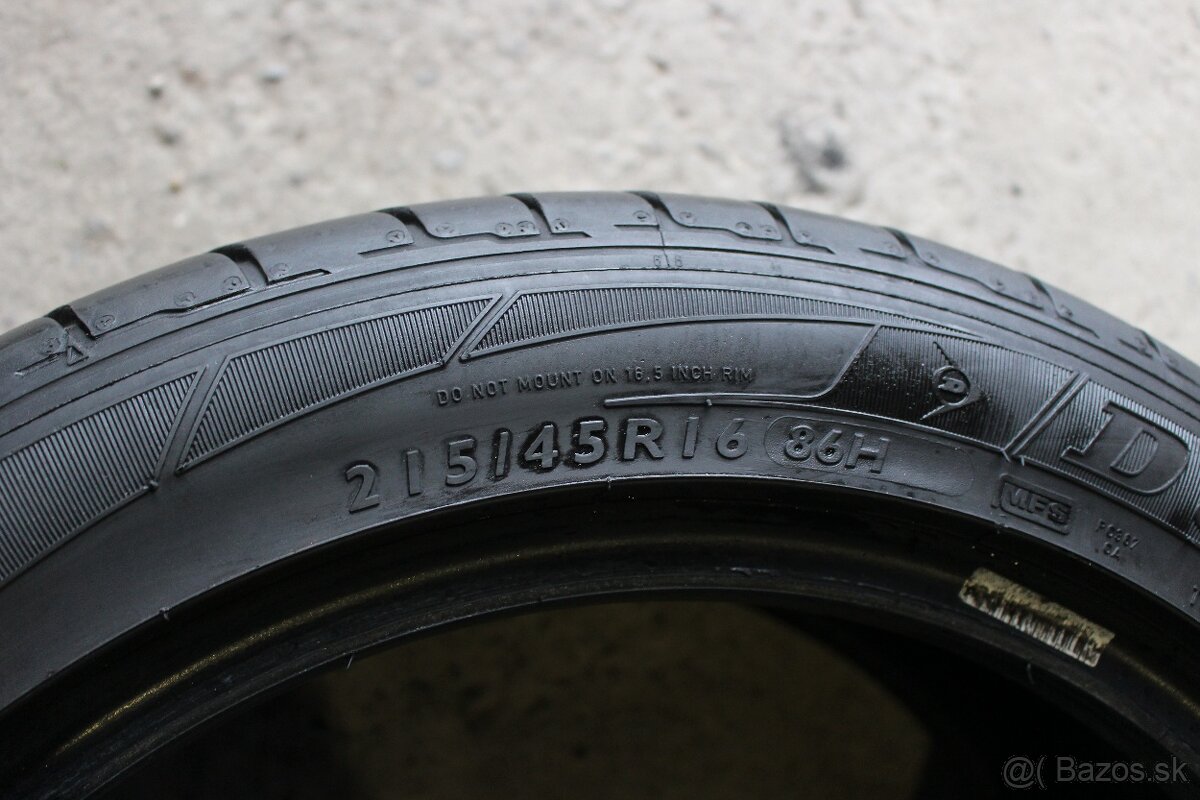 Pneumatiky DUNLOP 215/45 r16 LETNE - 4