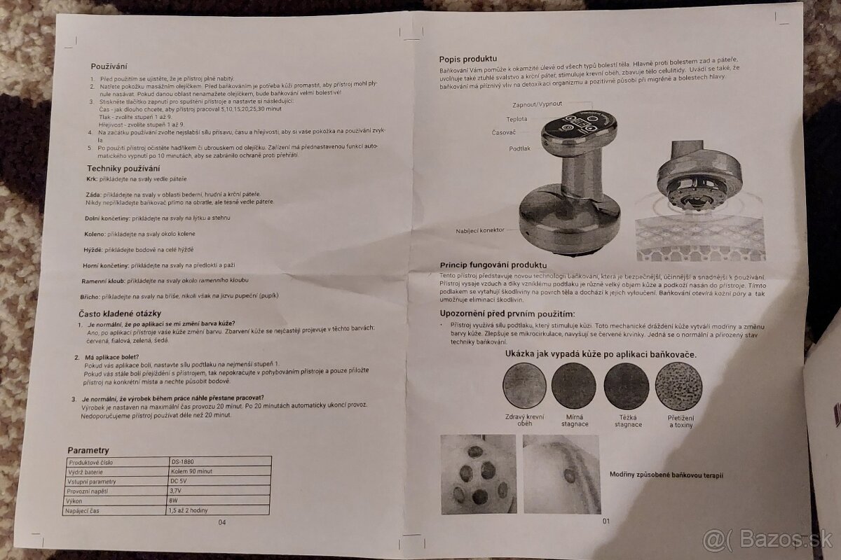 Masážny prístroj Cupping Therapy NOVÝ - 4