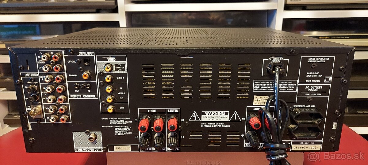 Predám receiver Harman/Kardon AVR-35RDS - 4