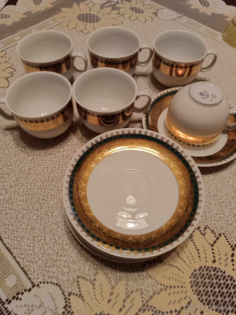 Retro kávové a čajové šálky 1. - 4