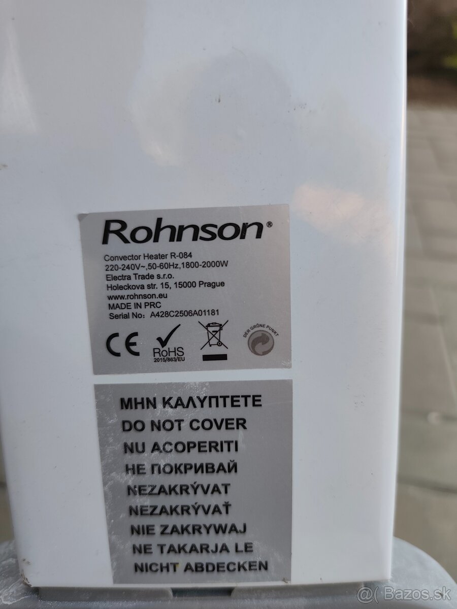 ELEKTRICKY KONVEKTOR ROHNSON R-084 - 4