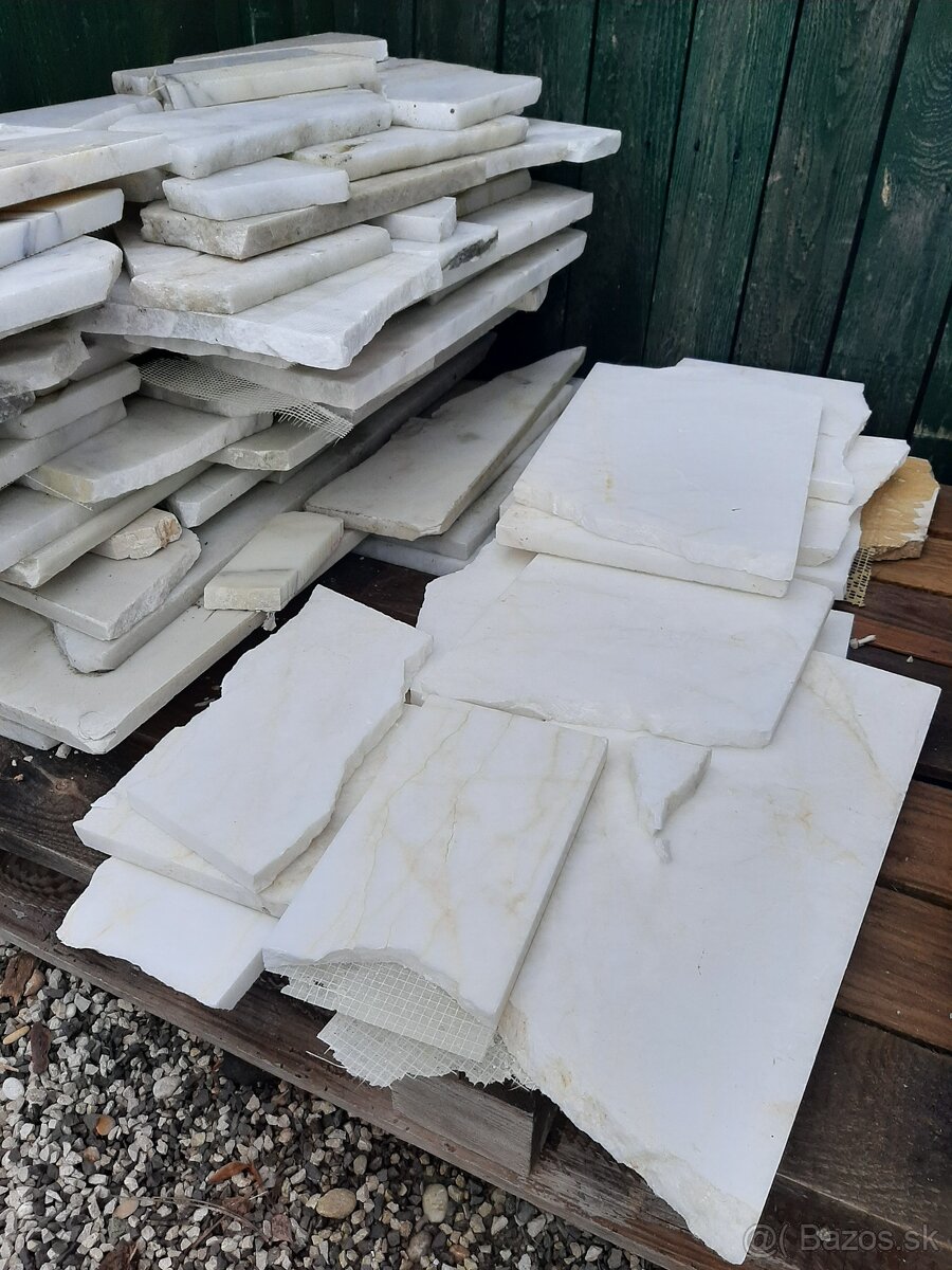 predám biely mramor 2cm hrúbka - 4