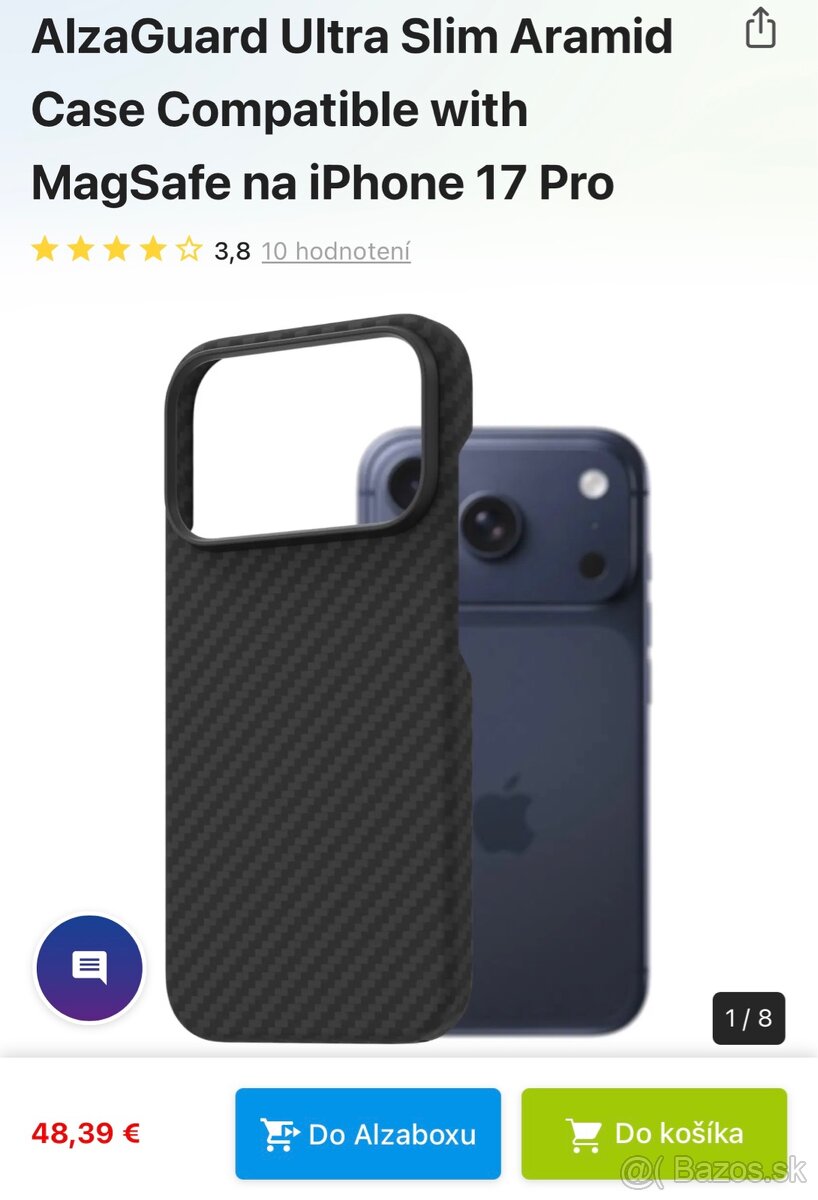 Iphone 17 pro kryt obal puzdro ARAMID - 4