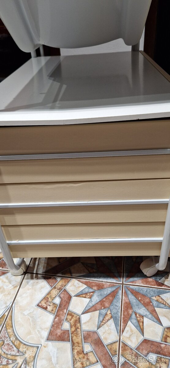 Retro prebaľovacia komoda,stolík s vaničkou - 4