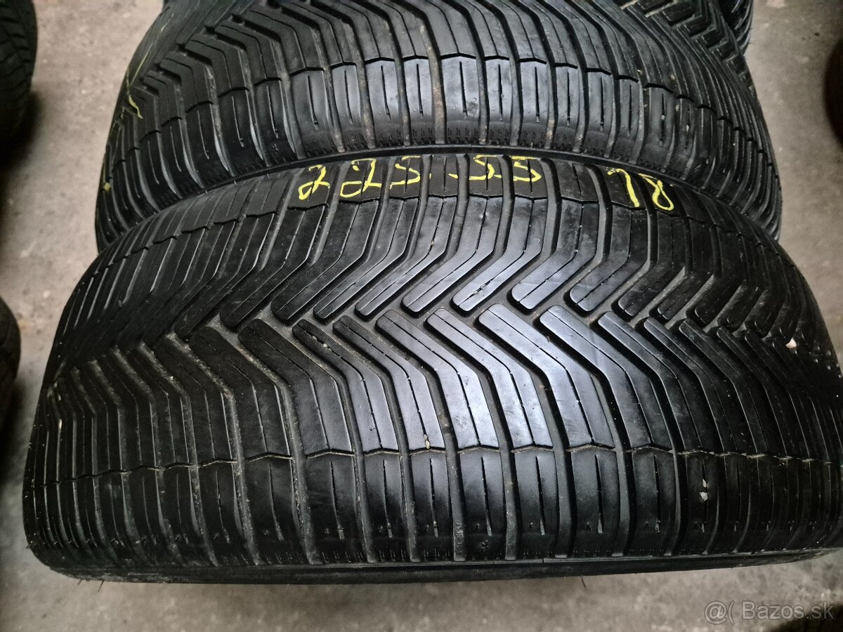 225/55 r18 celoročné 4 ks MICHELIN dezén 7,7 - 6,3 mm - 4