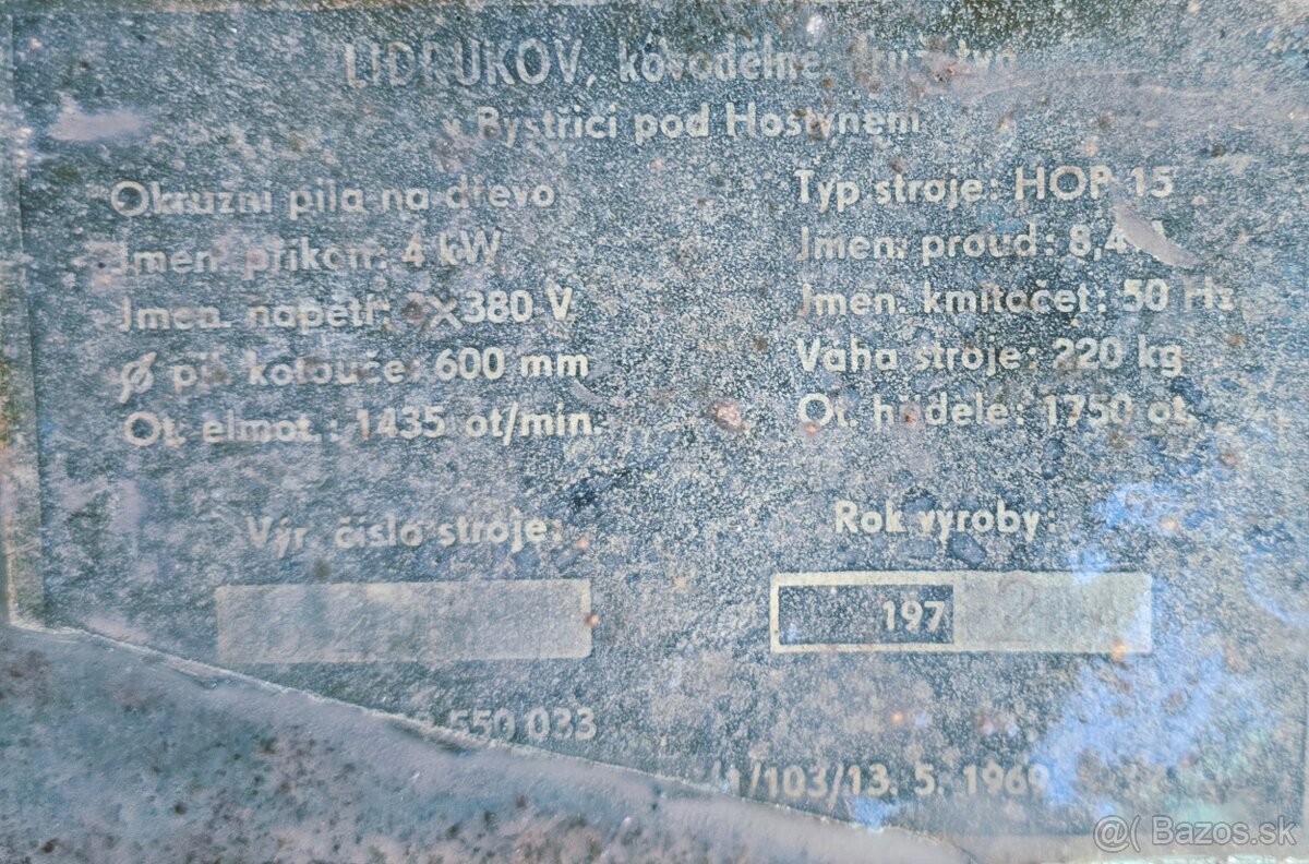 Cirkulárka 4kW, 600mm kotúč - 4