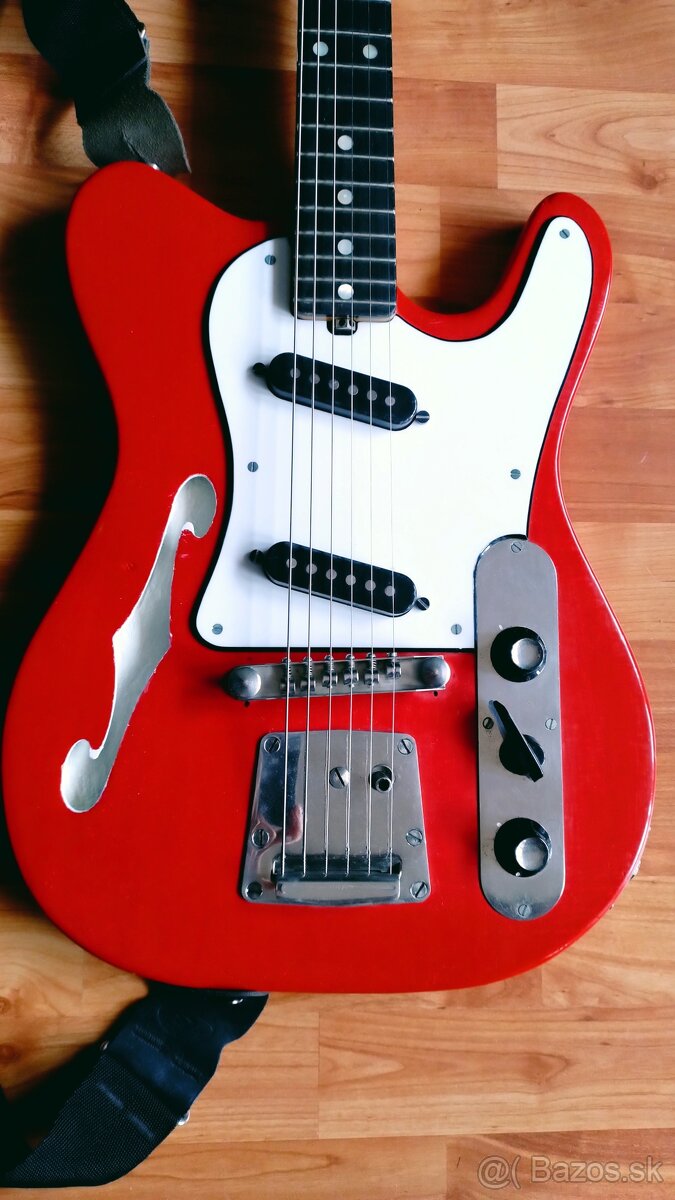 Elektricka retro gitara Jolana Iris cervena - 4