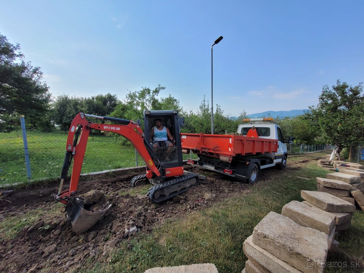 Minibager, Traktorbager, Výkopové práce, kontainer, hnoj
- 4