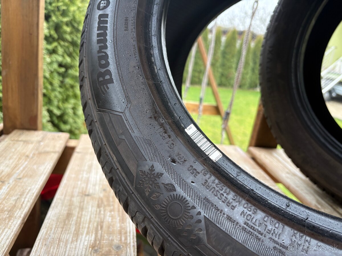 Predam celorocne pneu 205/55/17 Barum - 4