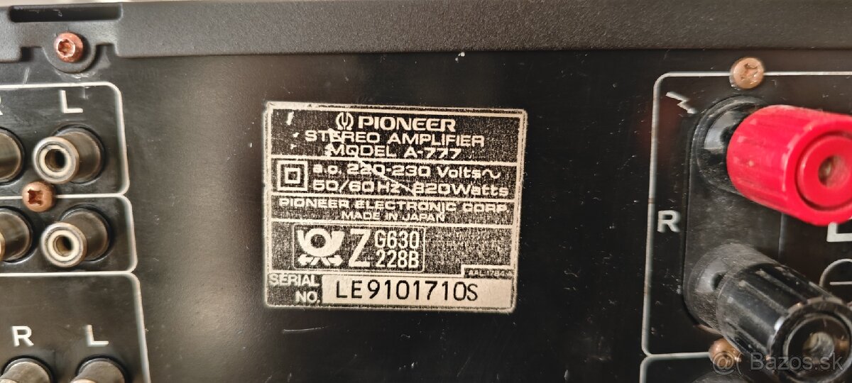 Predam zosilovac Pioneer A-777 - 4