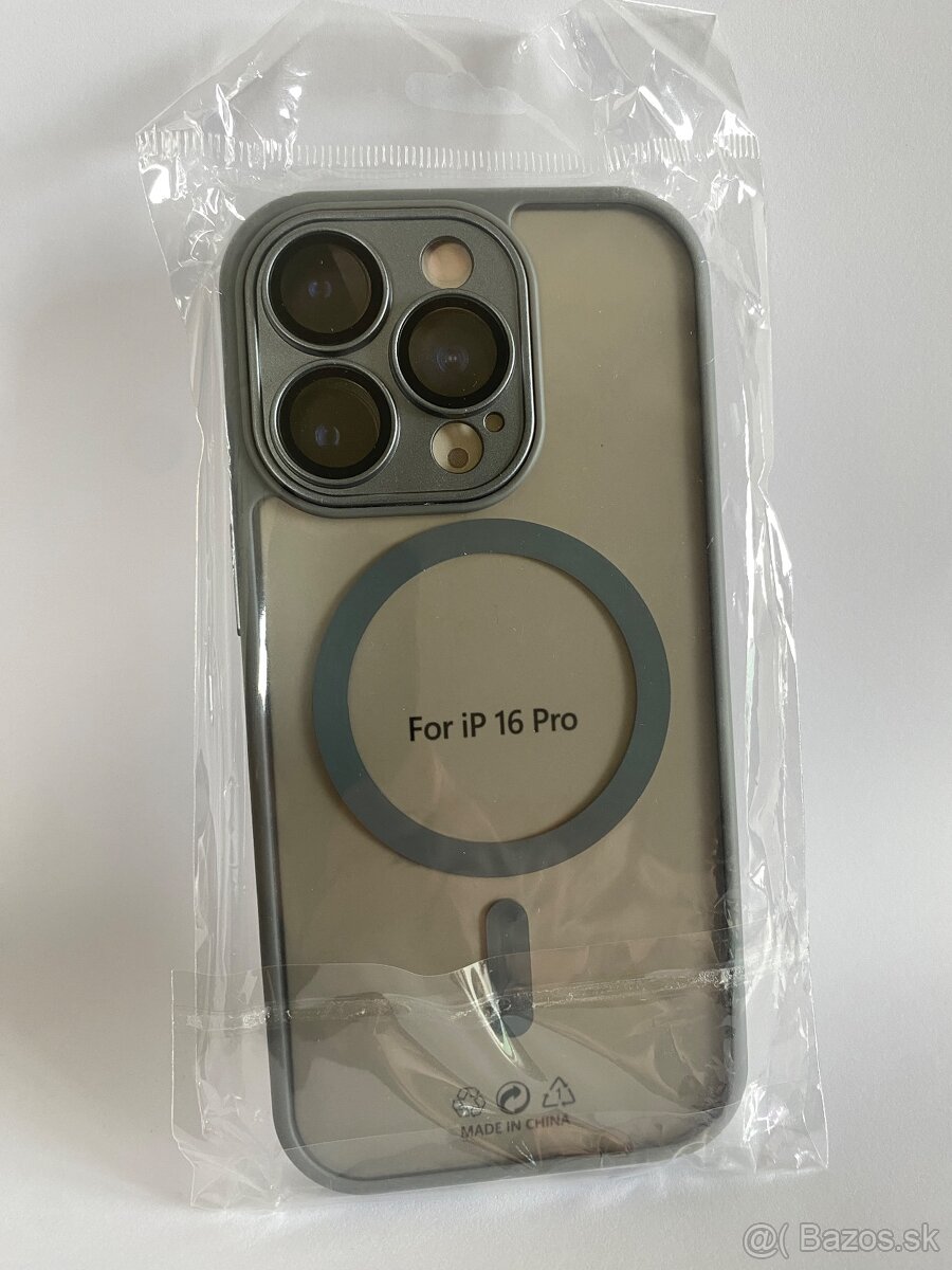 Kryt Iphone 16 Pro sivý - 4