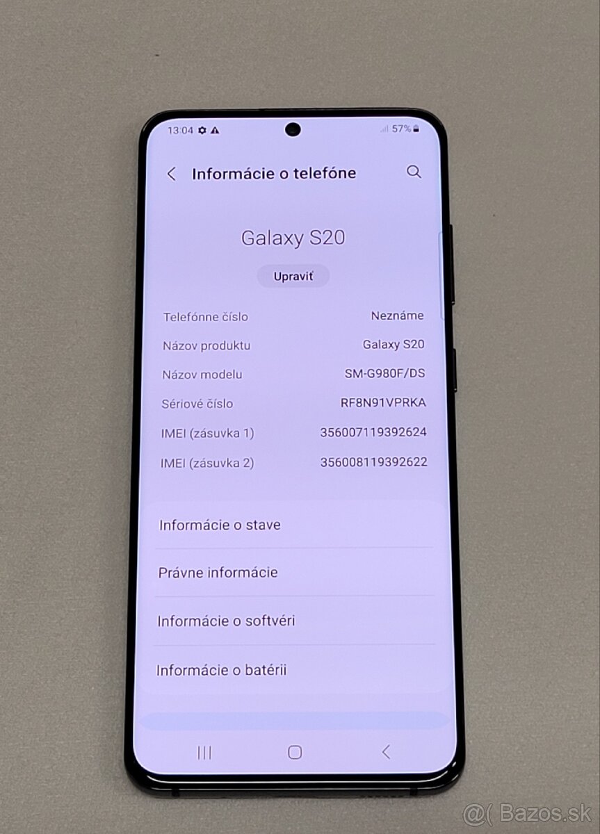 Samsung Galaxy S20 Biely - 4