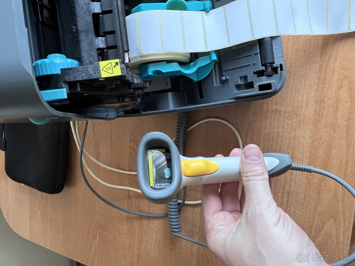 Zebra GK420t, 203dpi, USB + BarCode Reader - 4