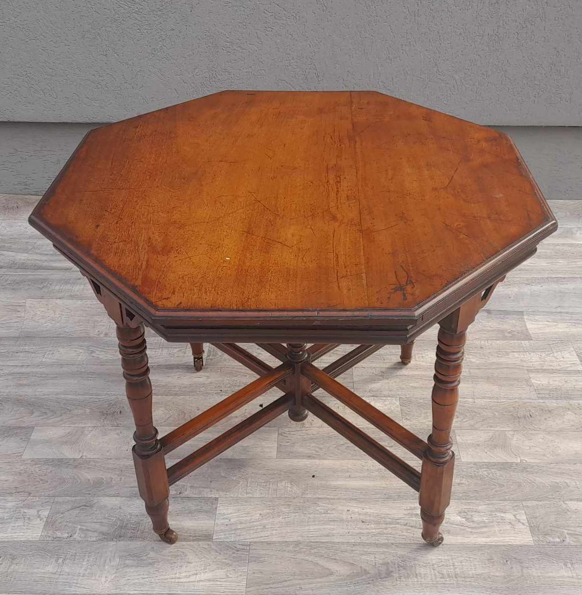 Stolík Edwardský vintage príručný. - 4