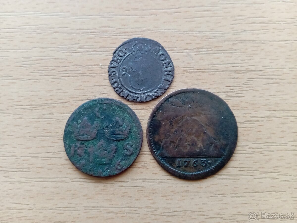 Švédske staré mince 1 - 4