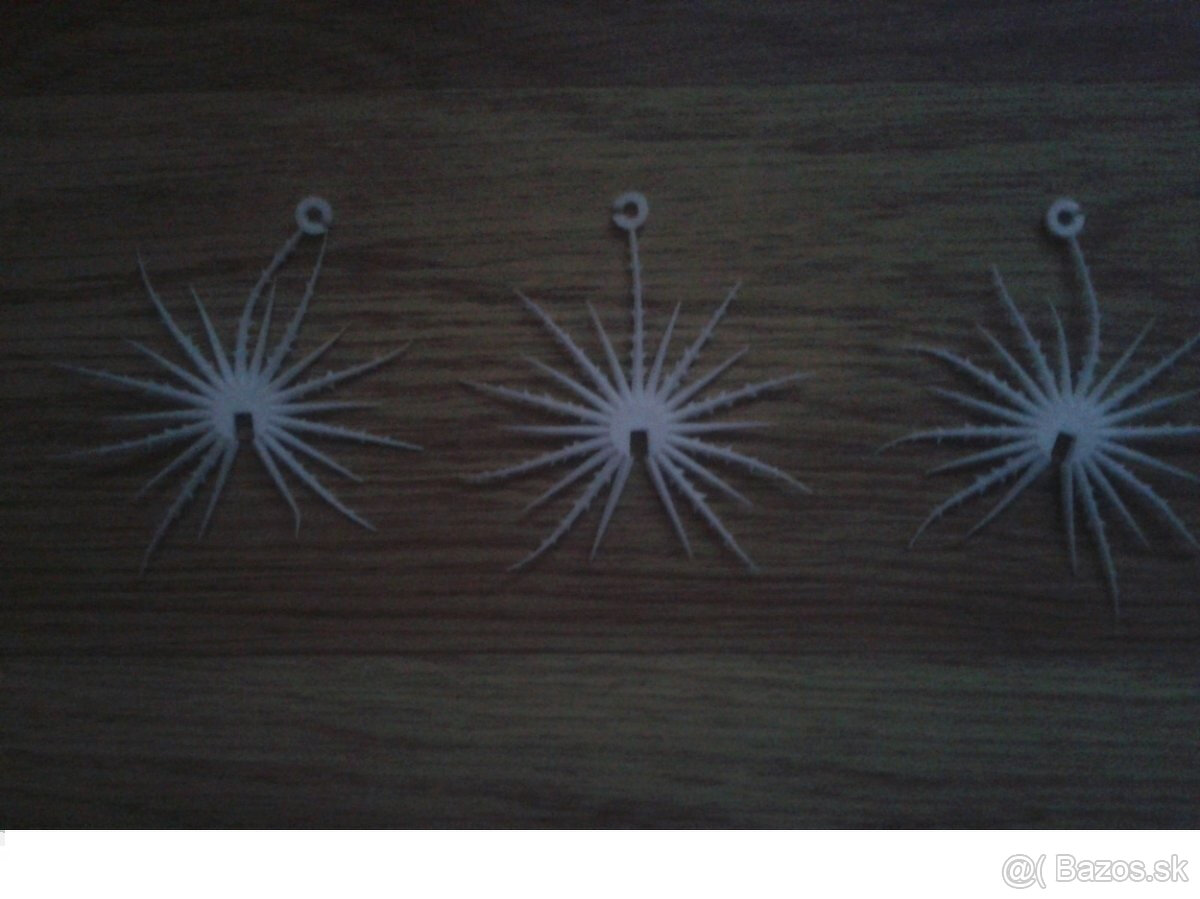 PREDAM RETRO VIANOCNE OZDOBY - GULE, VLOCKY - 4