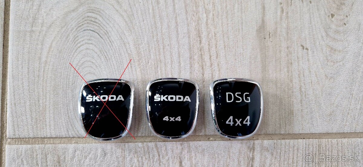 Plaketka DSG 4X4 do radiacej páky - 4