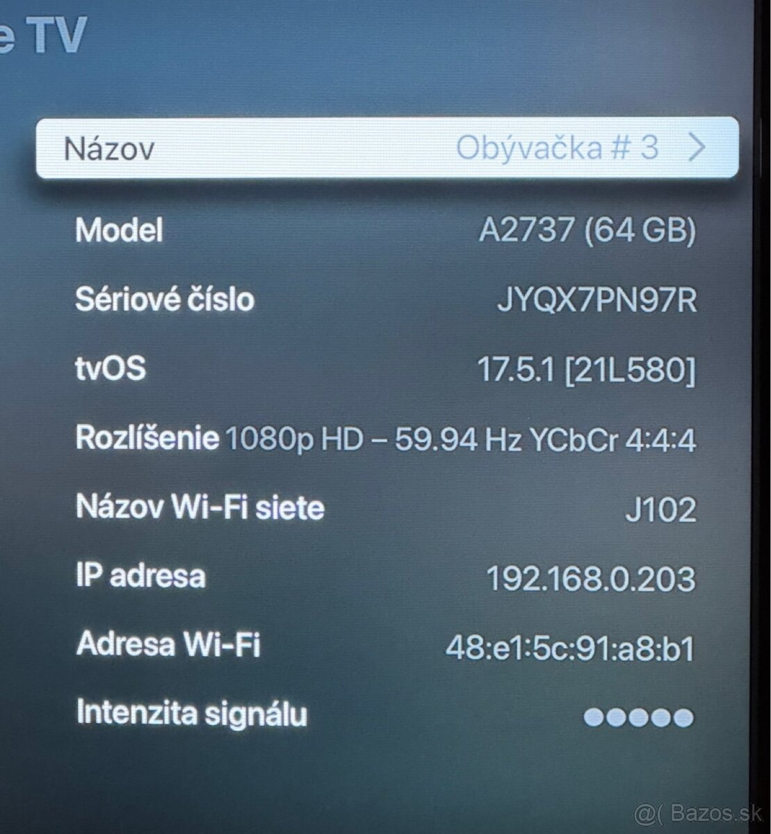 Apple TV 4K Wi‑Fi 64GB, 2022, model: A2737 #3 - 4