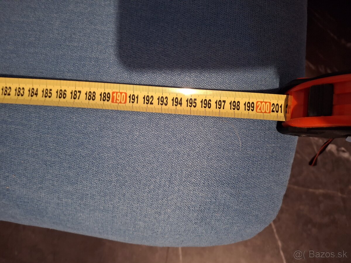 Modrá rohová sedačka - 4