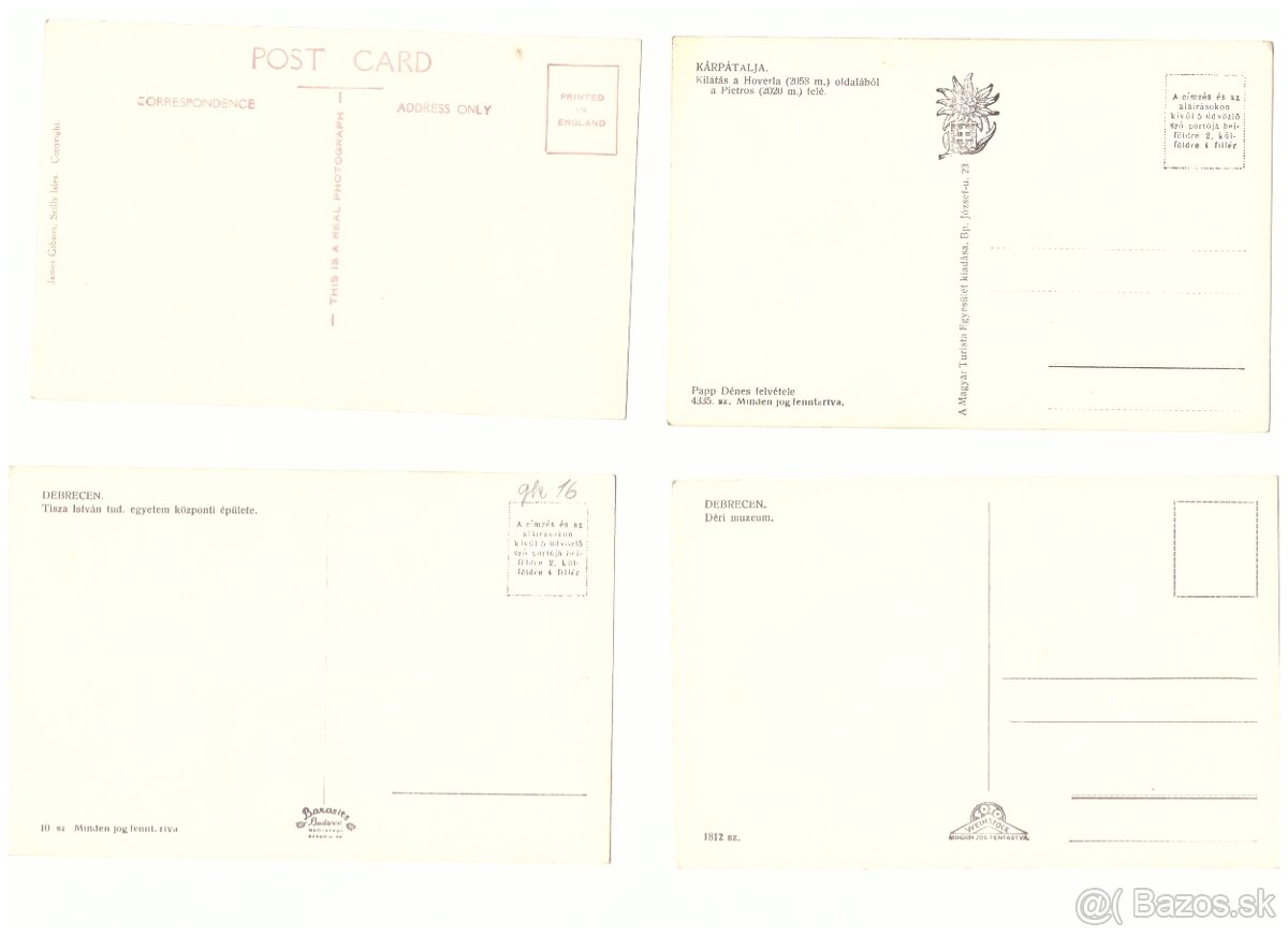 Pohľadnice Európa mix - 4