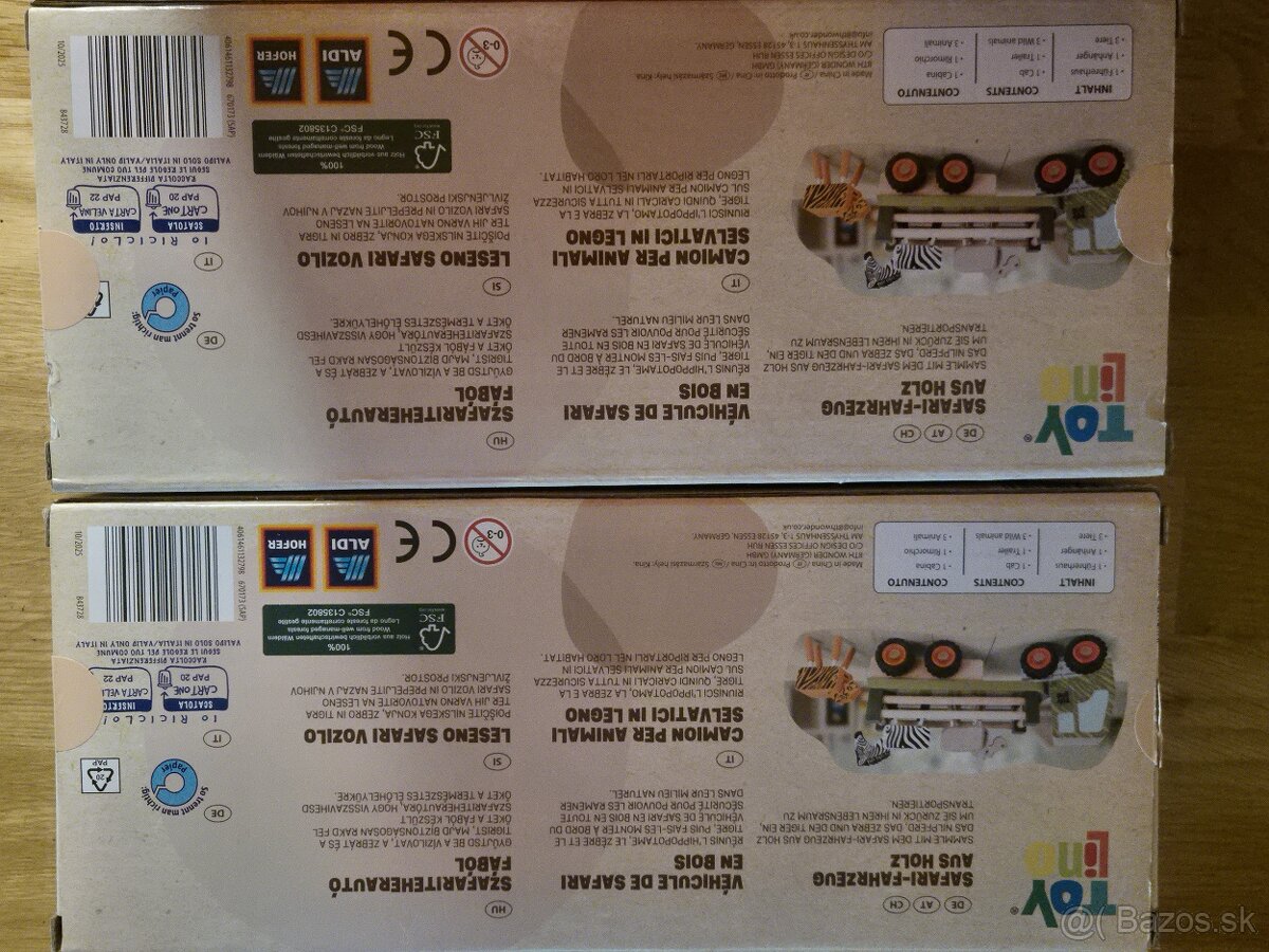 Drevené auto so zvieratkami-nové - 4