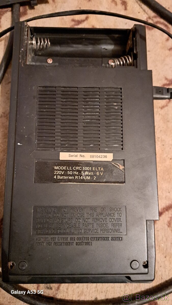 Prenosný retro msgnetofón ELTA - 4