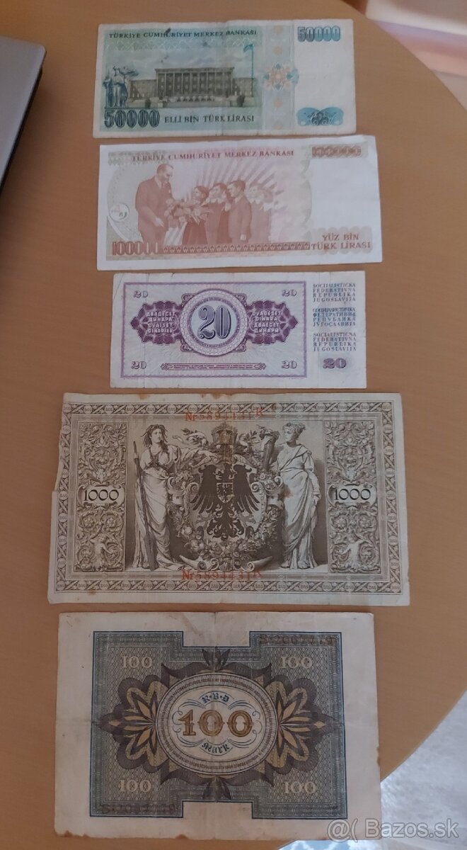 Staré bankovky. - 4