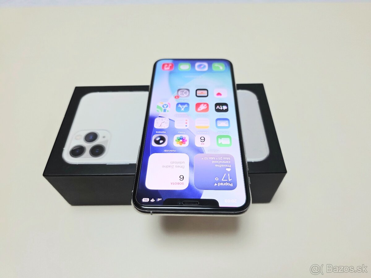 Apple Iphone 11 PRO MAX SILVER v topstave ,BATERKA 100% - 4