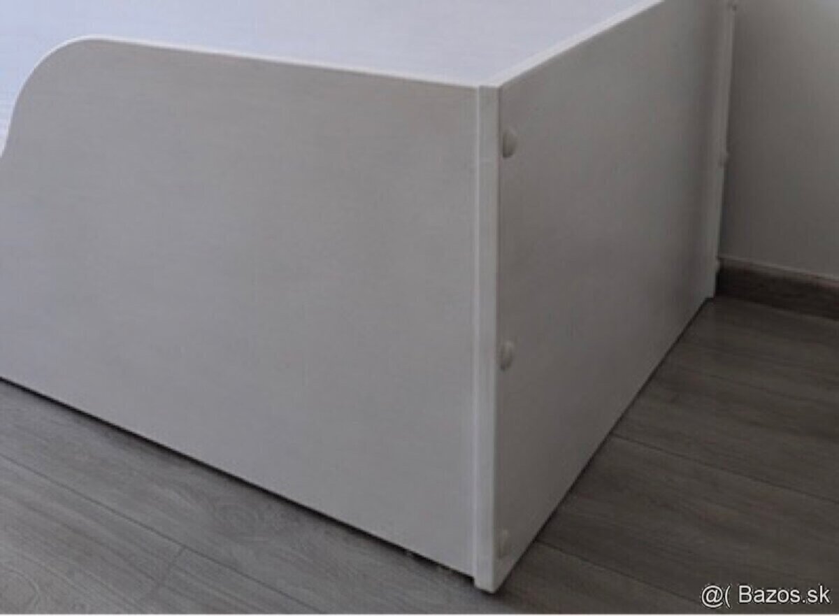Predám bielu posteľ 90 × 200 cm - 4