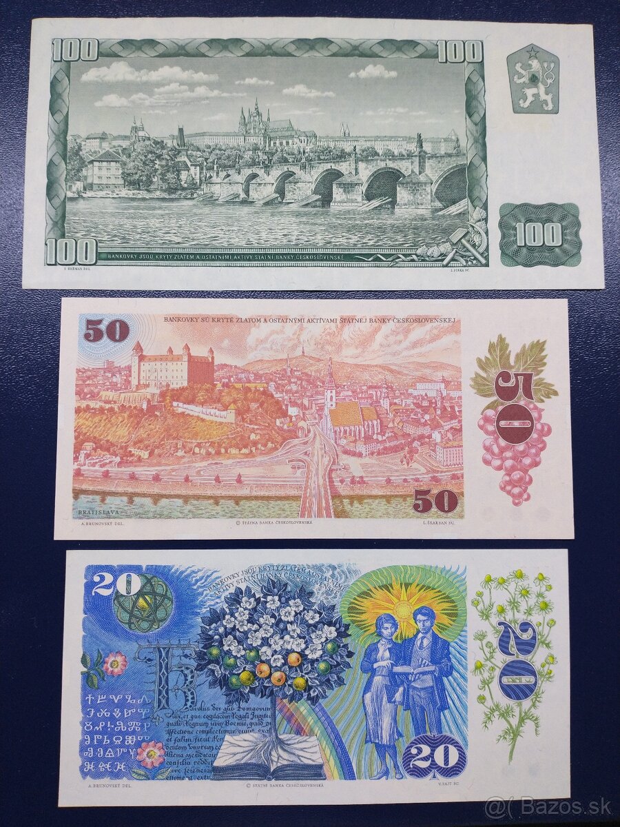 bankovky ČSSR kolok SK - 4