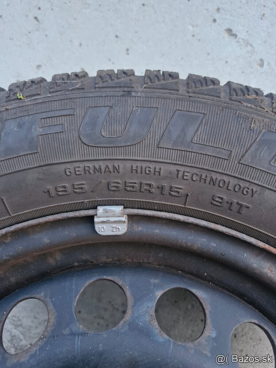 Plechové disky a Zimné pneumatiky 195 65 R15 - 4