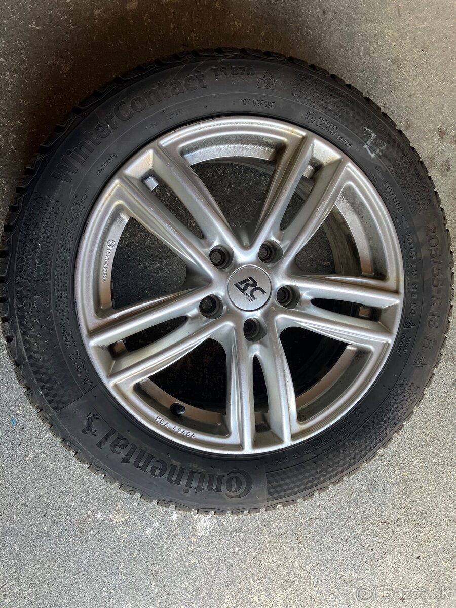Zimné pneumatiky + disky 205/55/R16 - 4