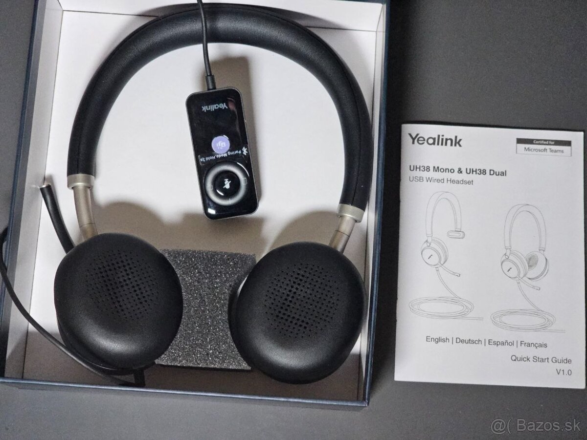 Yealink UH38 - bluetooth slúchadlá s mikrofónom - 4