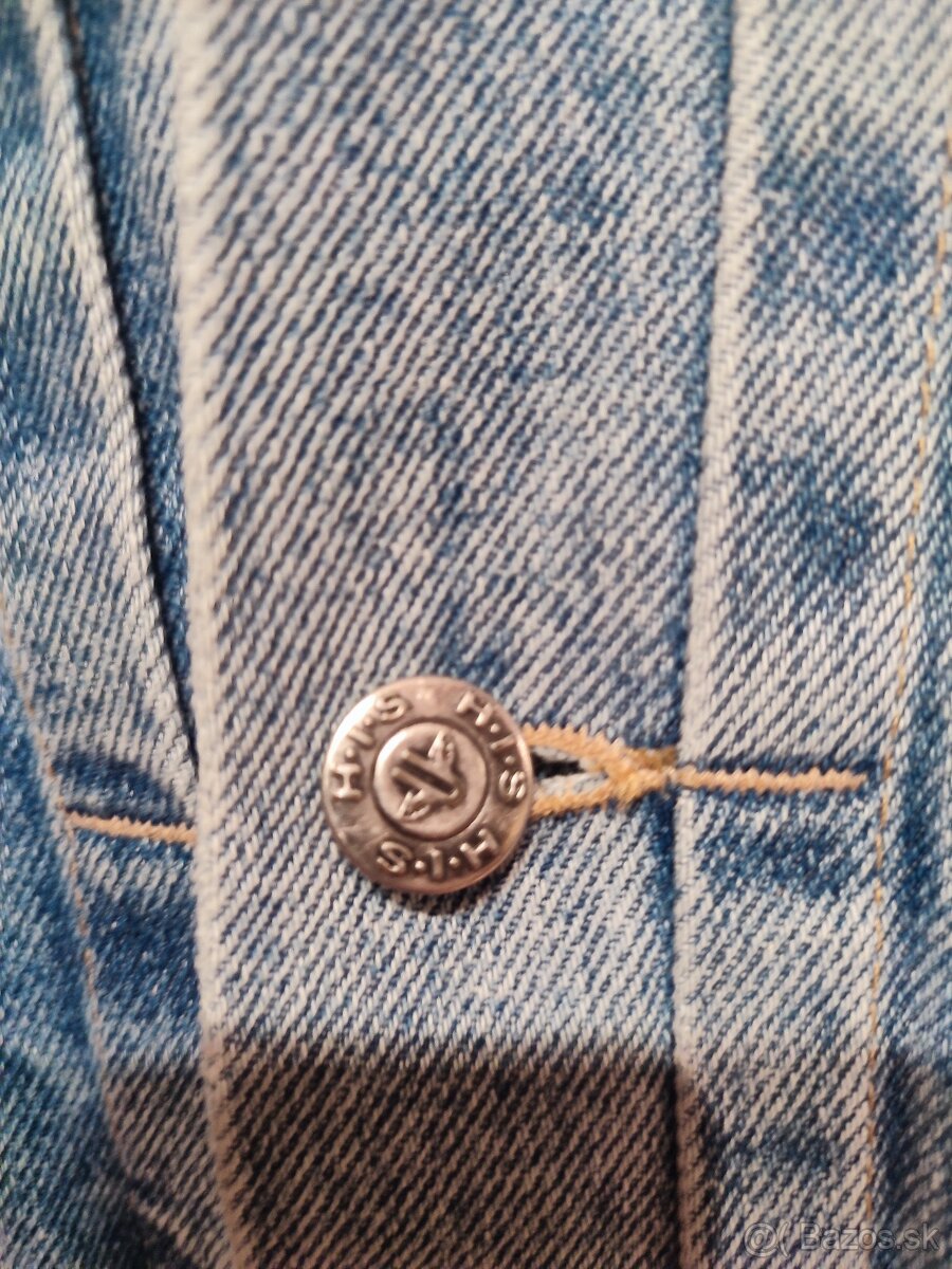 Pánska Riflová bunda Retro - 4