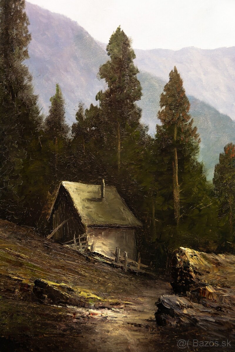 Horské jazero II, K.Schmidbauer, 770 × 680 mm - 4