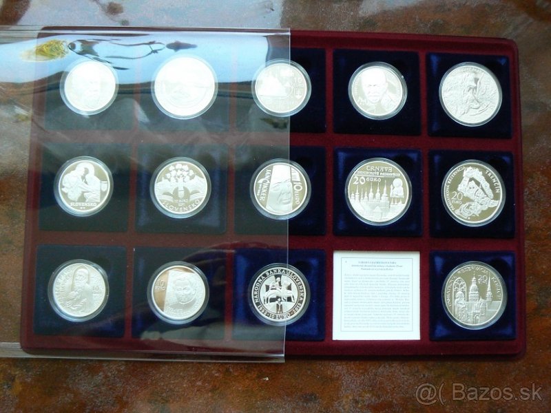 Plato na slovenské strieborné proof mince - 4