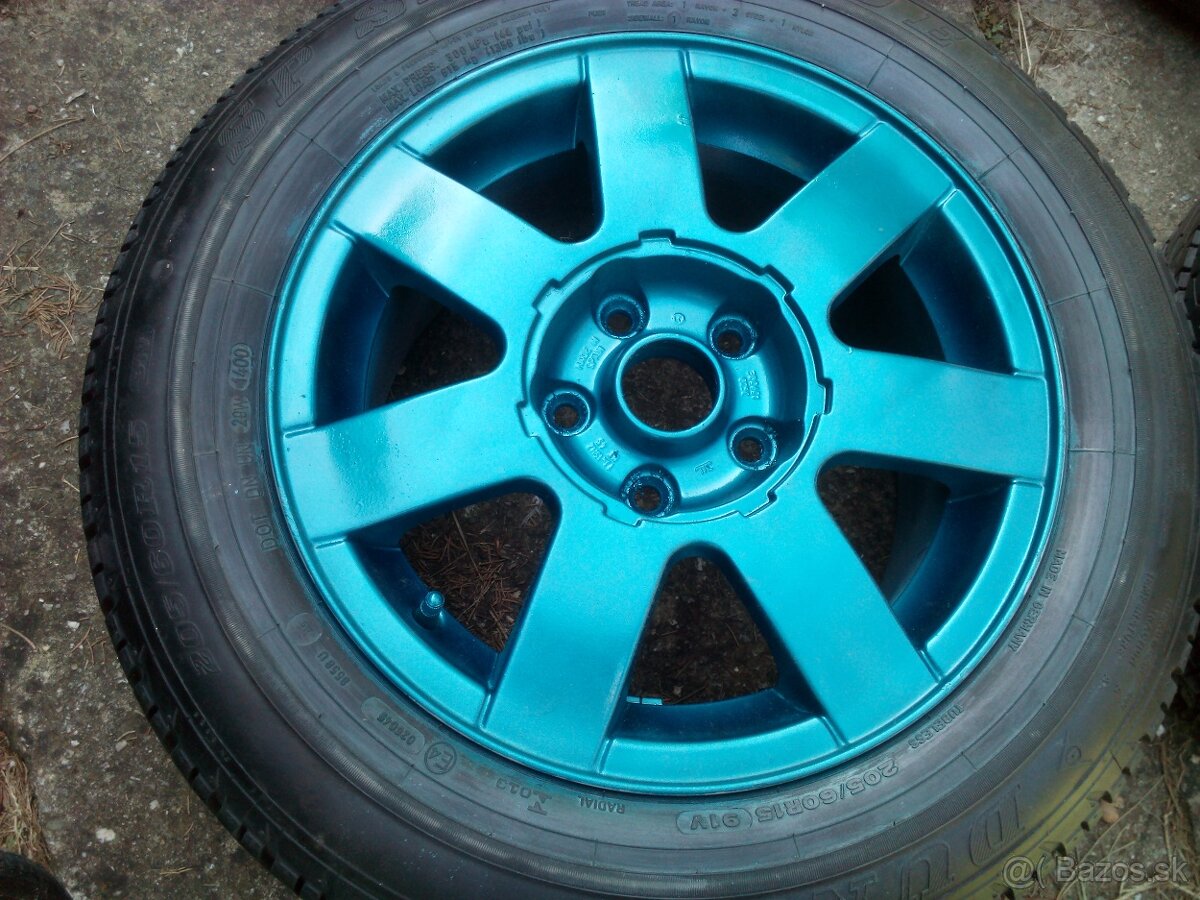 Sada kolies- alu disky 5x112 R15, 205/60 R15 - 4