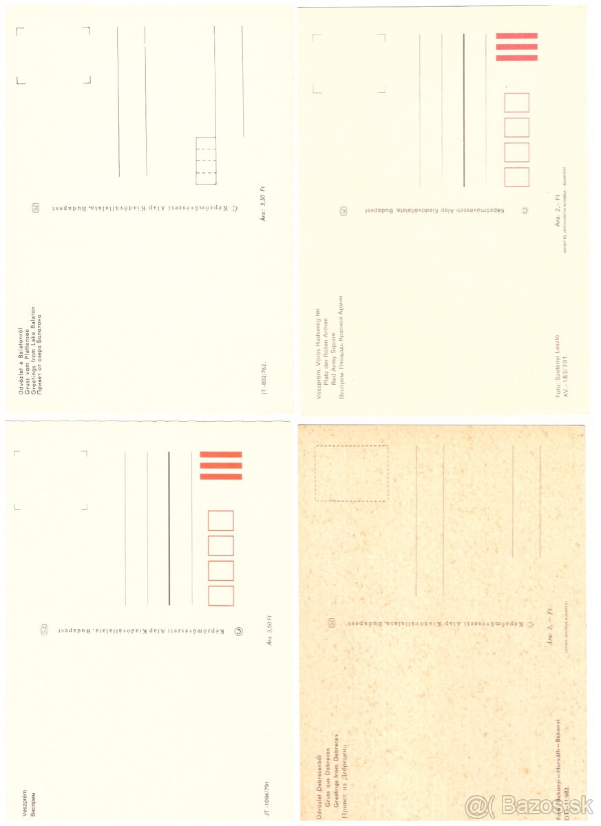 Pohľadnice mix svet farebne 2 - 4