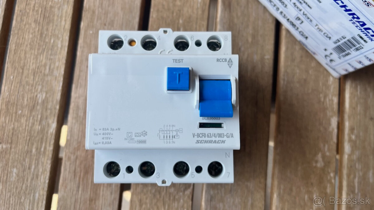 Prúdový chránič Schrack - 4