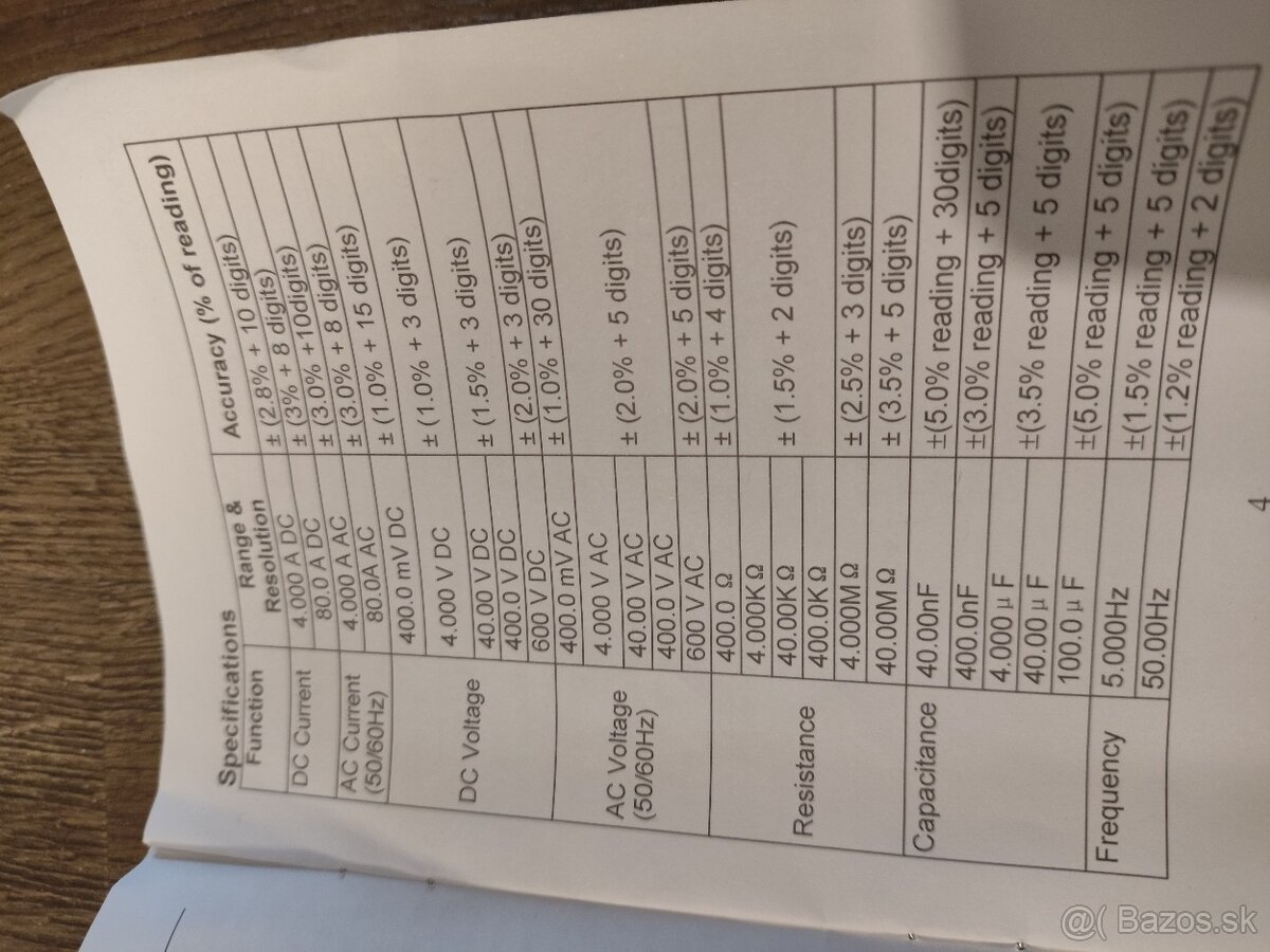 kliešťový multimeter s meraním DC prúdov ST-337 - 4