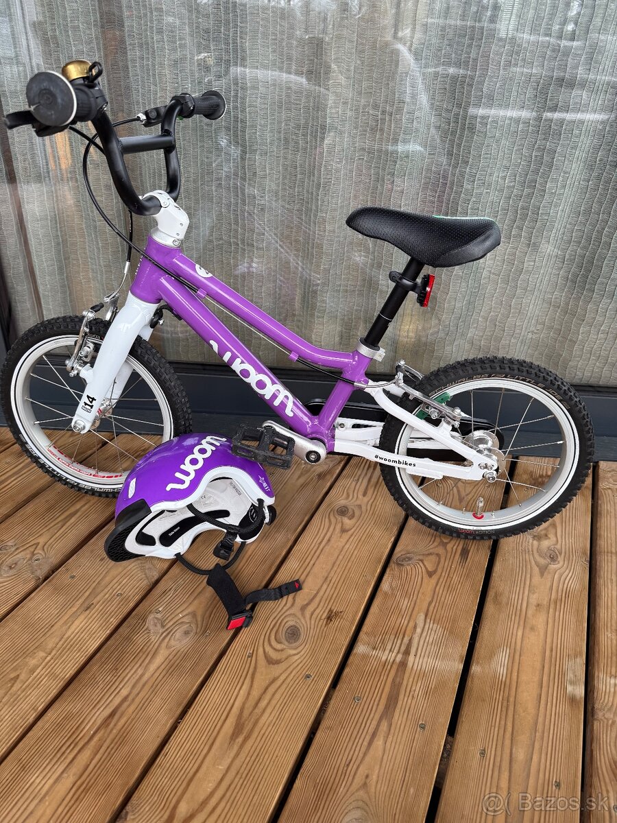 Woom 2 Fialový 14 + Prilba Woom S - 4