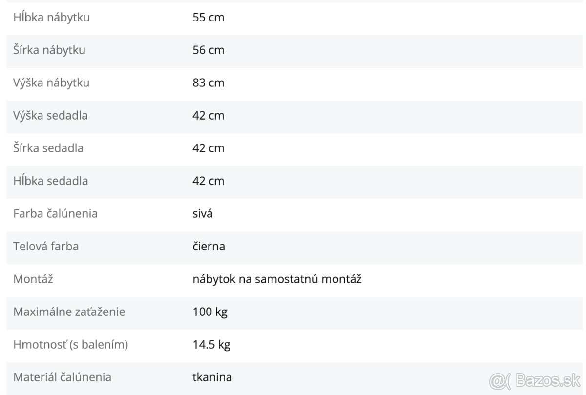 Nové jedálenské/konferenčné stoličky 2ks - 4