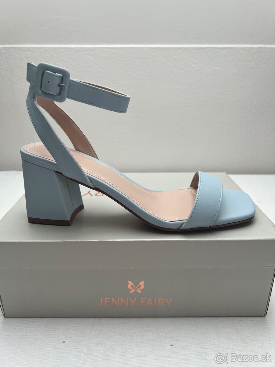Dámske bledomodré topánky - 4