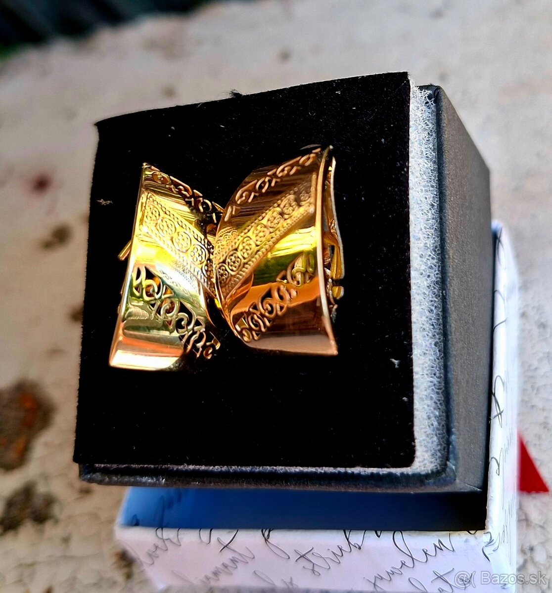 Zlate náušnice výnimočné 585 - 4