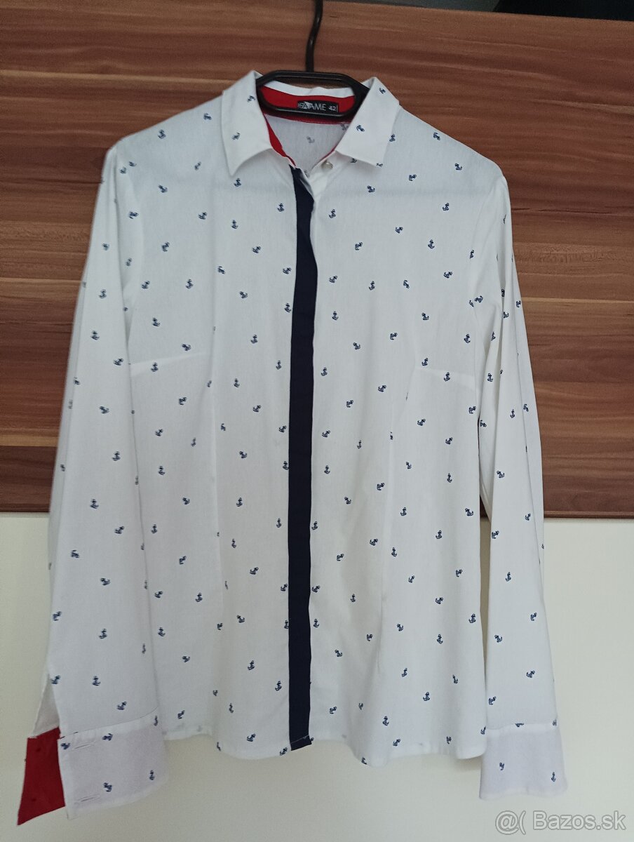 2x košele MANGO veľ. 40, 1x farebná veľ. 40 - 4