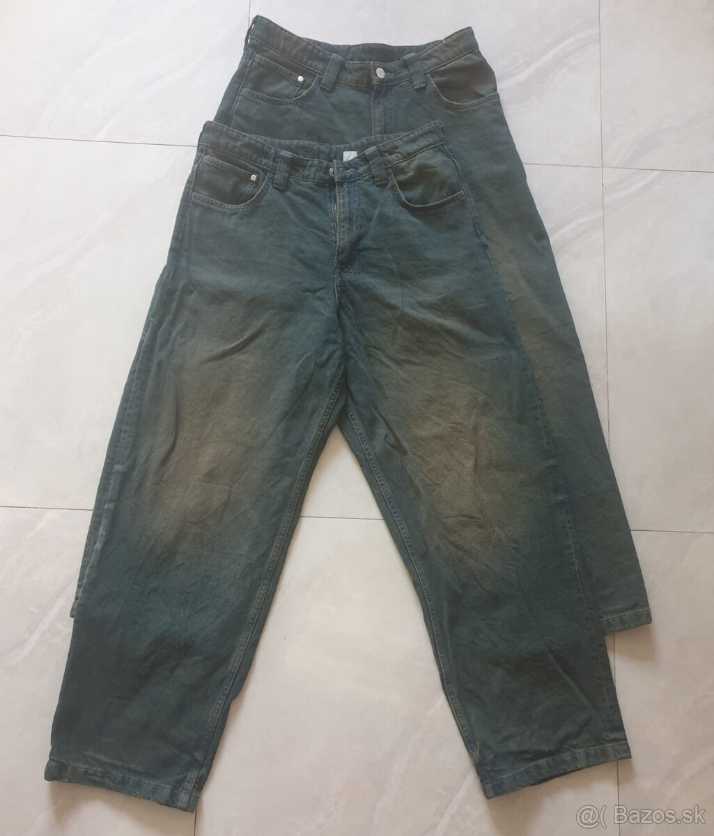 chlapčenské Baggy Jeans, nové , velkost 170 , zn. H&M - 4