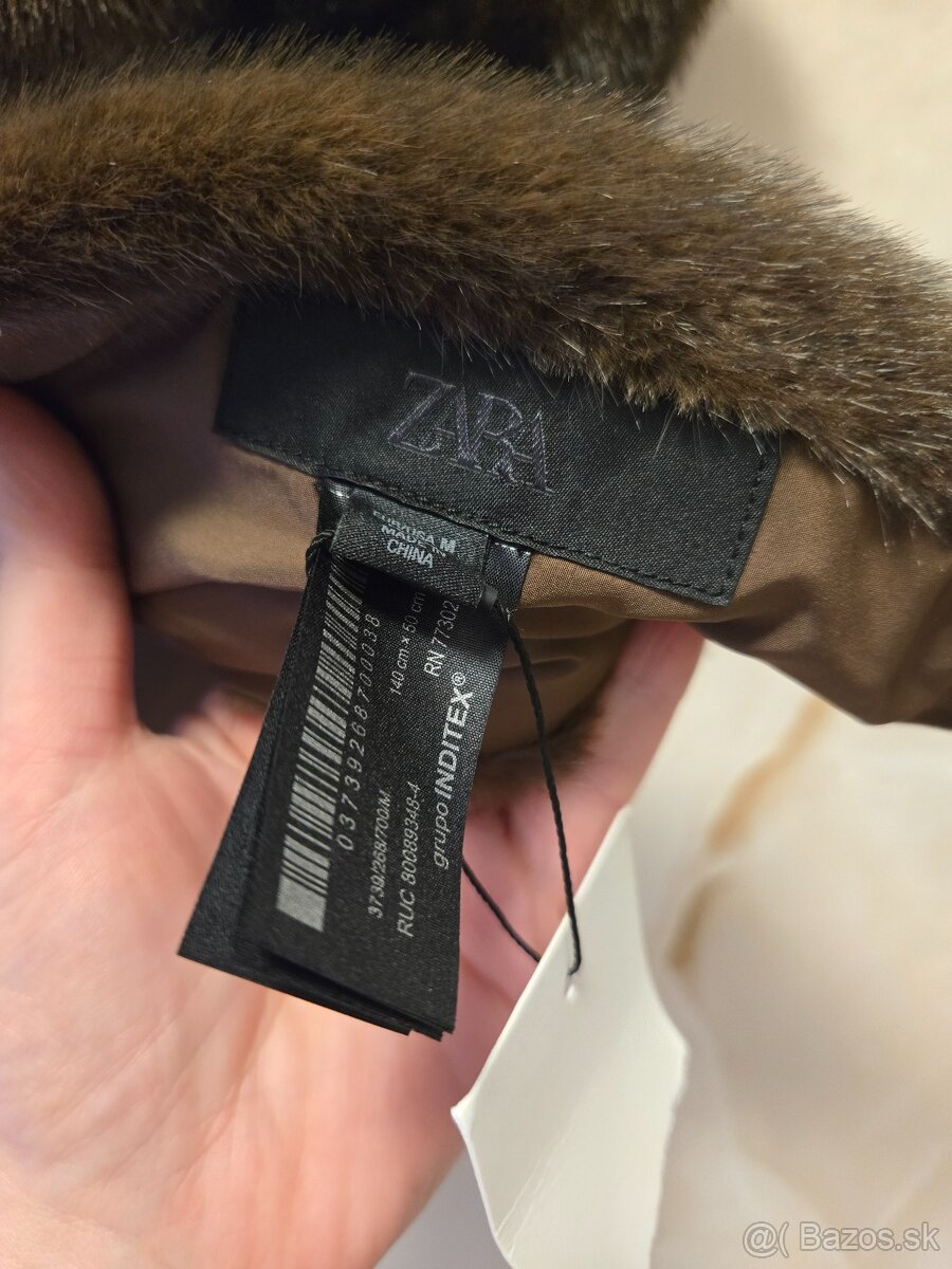 Kožušinový šál zara - 4